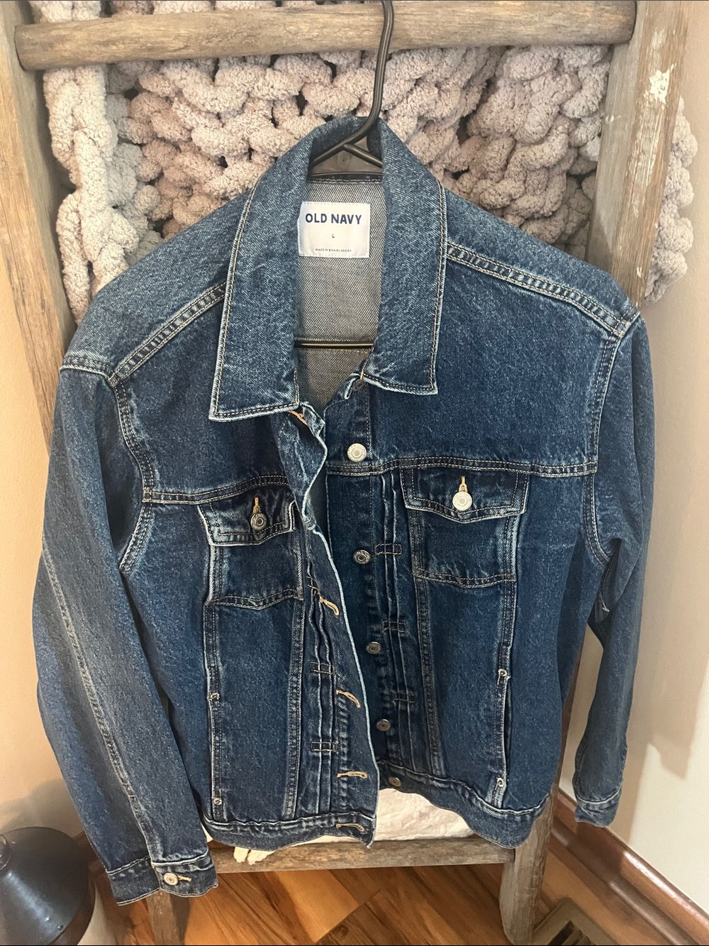 Old Navy Dark Blue Denim Jean Jacket